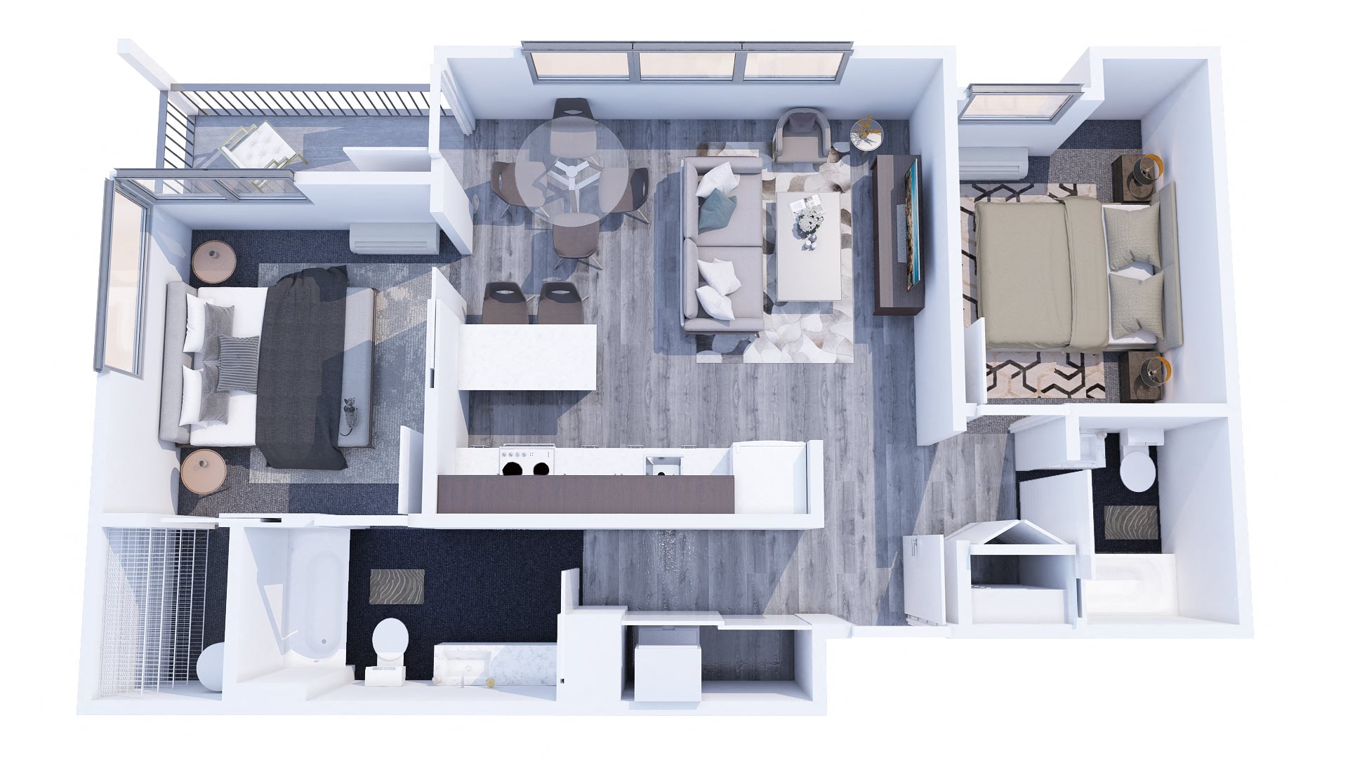 Range Apartments 2x2 A Floor Plan Range Apartments 2x2 A Floor Plan